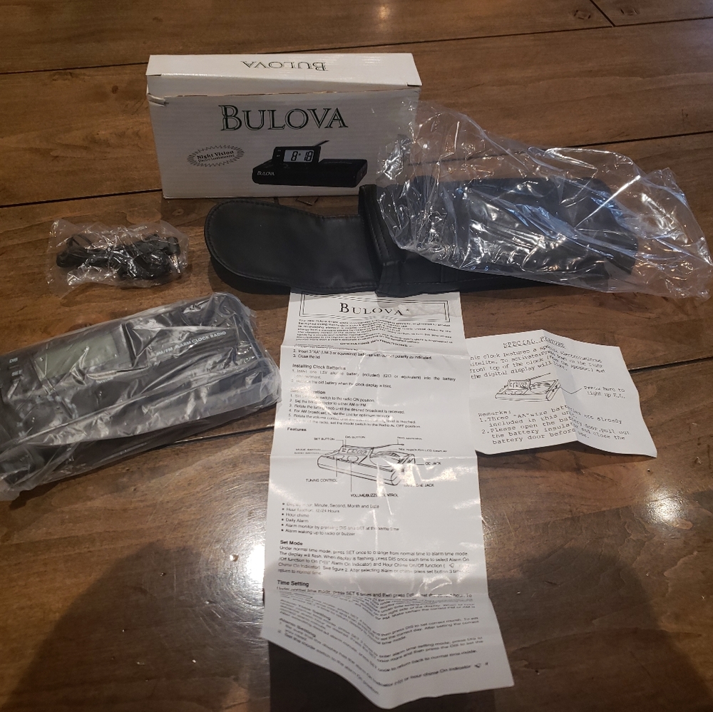 Bulova Sound Vision Alarm Collection Clock B6990